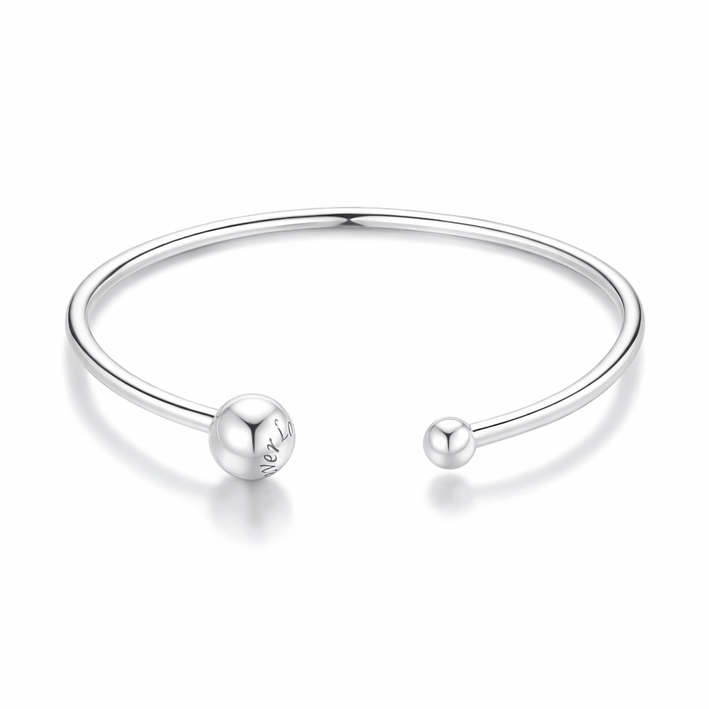 Love Forever Open Bangle Bracelet - Image 4