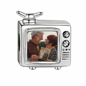 Vintage TV Personalised Photo Charm