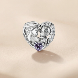 Mother & Child Heart Charm