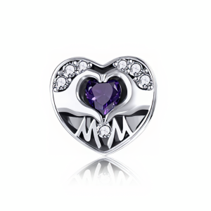 Mom's Heartbeat Charm