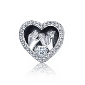 Pinky Promise Heart Charm
