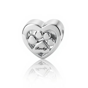 Signature Paw Photo-Name Charm