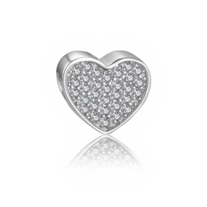 Iced Out Heart Charm