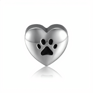 Custom Fur Baby Heart Charm