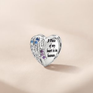 A Piece of My Heart Is in Heaven Charm