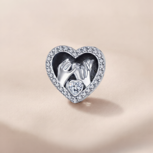Pinky Promise Heart Charm