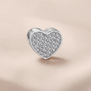 Iced Out Heart Charm