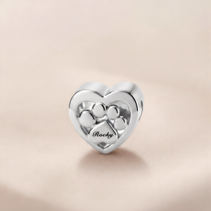 Signature Paw Photo-Name Charm